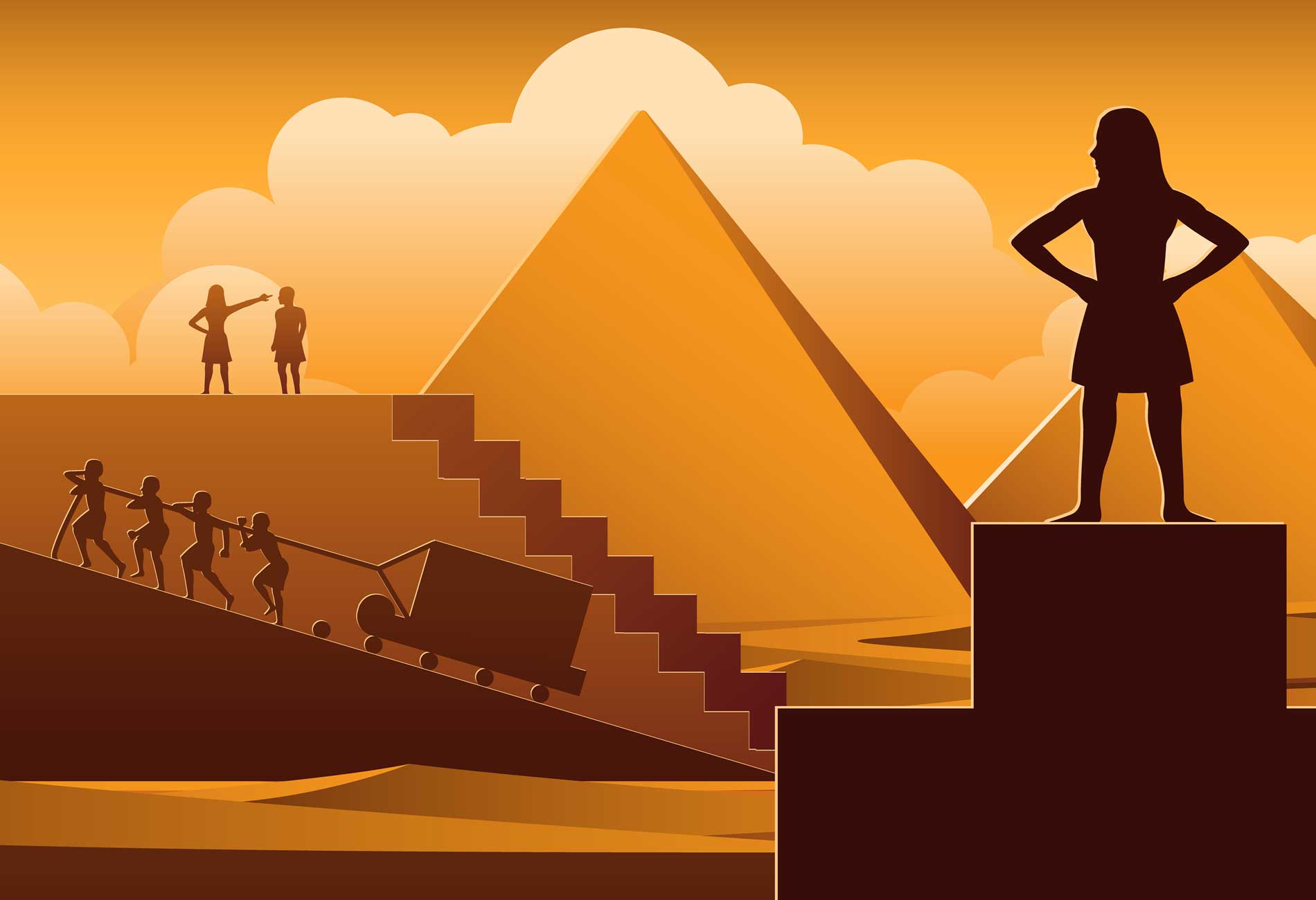 Pyramid-building